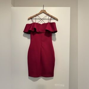 Wine Red dress from guess